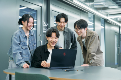 新校舎パンフレットの撮影